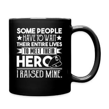 Police Proud Police Parent - Full Colour Mug - black - Right