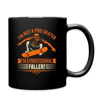 Je ne suis pas un skateur professionnel ; Je suis un professionnel de la famille ! - Mug uni - noir - Droite
