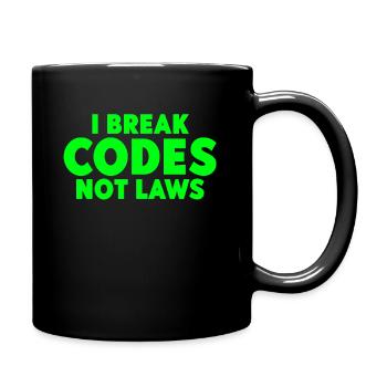 Ethical Hacker Cybersecurity Expertise - Full Colour Mug - black - Right