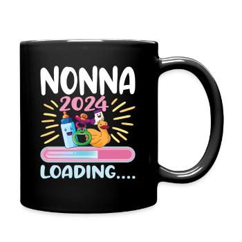 Nonna 2024 Loading Oma 2024 - Tasse einfarbig - Schwarz - Rechts