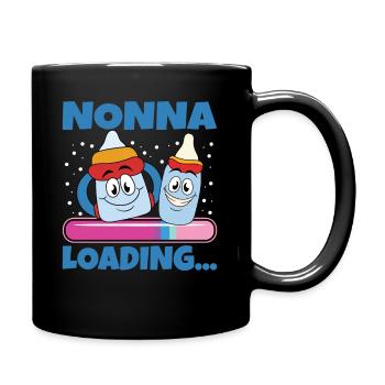 Nonna 2024 Loading Oma 2024 - Tasse einfarbig - Schwarz - Rechts