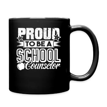 School Counselor Proud To Be School Counselor - Full Colour Mug - black - Right