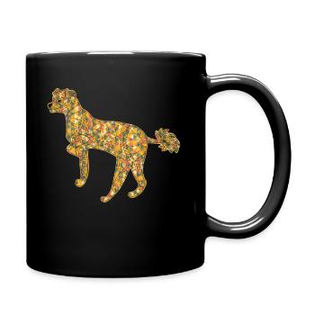 Chinese Crested Geometric - Full Colour Mug - black - Right