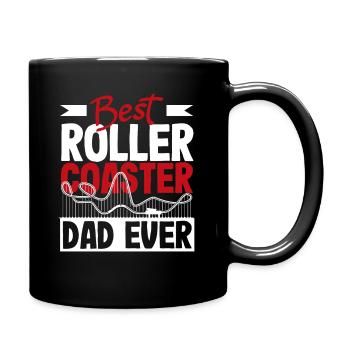 Roller coaster best dad ever - Full Colour Mug - black - Right