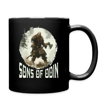 Sons of Odin Wikinger Vikings Warrior - Tasse einfarbig - Schwarz - Rechts