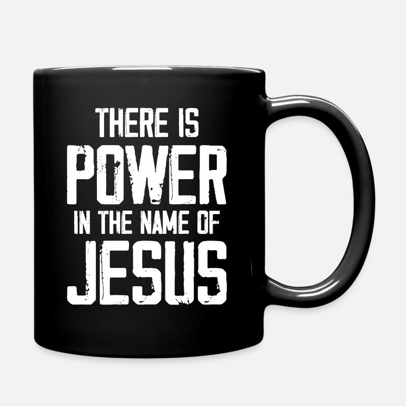 Il y a de la puissance dans le nom de Jésus - Mug uni - noir