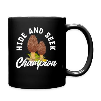 Pilzsucher Hide And Seek Champion - Tasse einfarbig - Schwarz - Rechts