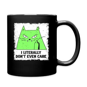 I Literally Cant Even Care - Full Colour Mug - black - Right