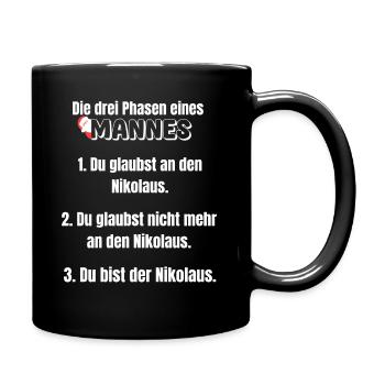 Père Noël Papa Hommes Père Noël Noël - Mug uni - noir - Droite