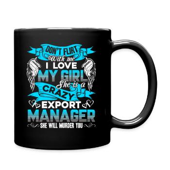 Export Manager Crazy Export Manager - Full Colour Mug - black - Right