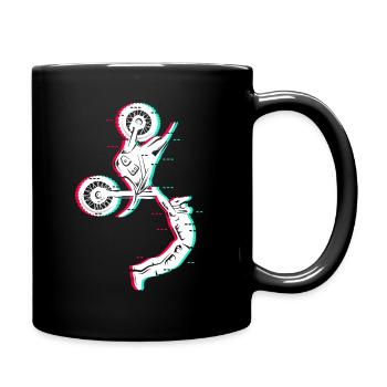 Motocross Moto Enfants Garçons Dirt Biker Hommes - Mug uni - noir - Droite
