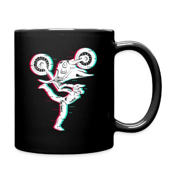 Motocross Moto Hommes Enfants Dirt Biker Garçons - Mug uni - noir - Droite