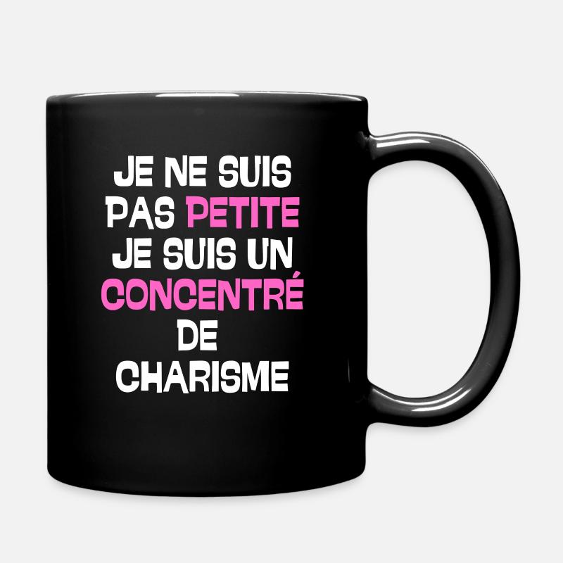 pas petite je suis un concentré de charisme - Mug uni - noir