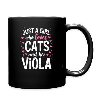 Viola Chat Altiste Chats Amour - Mug uni - noir - Droite