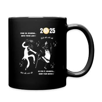 Allez, mamie, roule, grand-père ! Nouvel An 2025 - Mug uni - noir - Droite