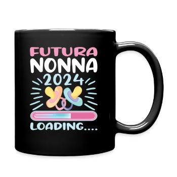 Nonna 2024 Loading Oma 2024 - Tasse einfarbig - Schwarz - Rechts