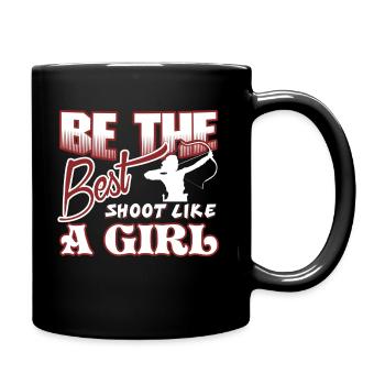 Archery Be The Best Shoot Like A Girl - Full Colour Mug - black - Right
