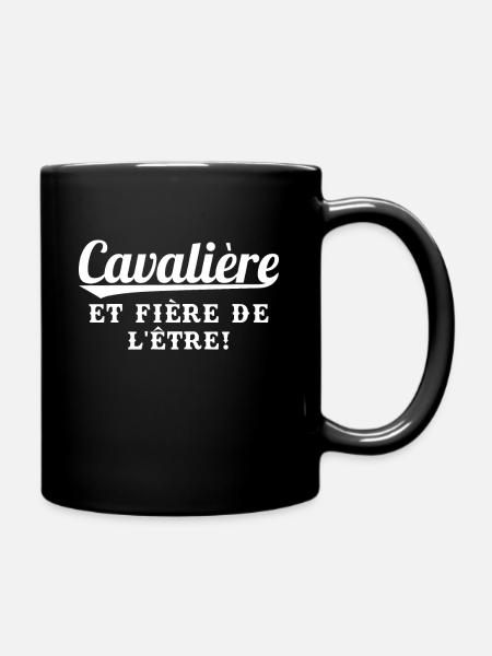 Cavalière et fière de l'être - Mug uni - noir