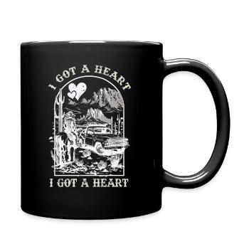 I Got A Heart Like A Truck - Full Colour Mug - black - Right