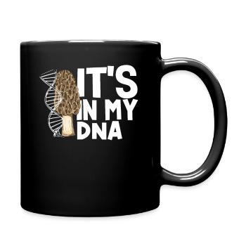 Pilzsammler In Meiner DNA - Tasse einfarbig - Schwarz - Rechts