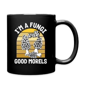 Pilzsammler Mit Guten Morcheln - Tasse einfarbig - Schwarz - Rechts