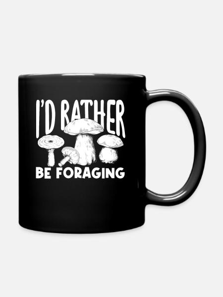 Liebhaber Der Pilzsuche: Lieber Sammeln - Tasse einfarbig - Schwarz