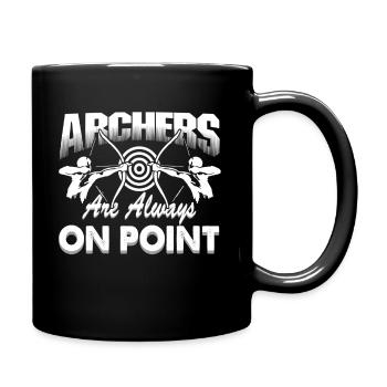 Archery Archers Are Always On Point - Full Colour Mug - black - Right