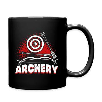Archery Arrow Funny Archery Gifts - Full Colour Mug - black - Right