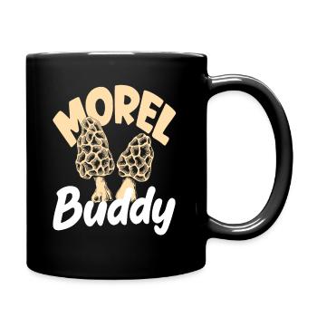 Cueillette de champignons Ami des morilles Buddy - Mug uni - noir - Droite