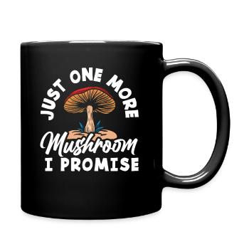 Just a mushroom promise collector - Full Colour Mug - black - Right