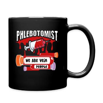 Phlebotomist We Are Vein People - Full Colour Mug - black - Right