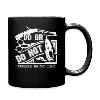 Barber Do Or Do Not - Full Colour Mug - black - Right