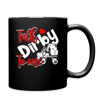 Roller Derby Talk Dirby To Me - Full Colour Mug - black - Right