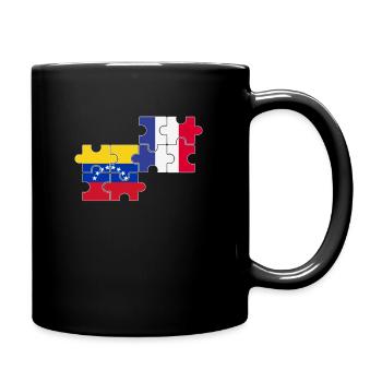 Venezuela France Flag French Venezuelans - Full Colour Mug - black - Right