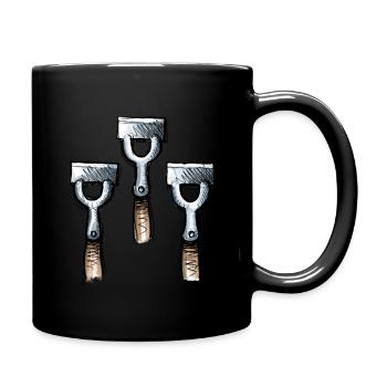 Funny Christmas Xmas Visual Pun - Full Colour Mug - black - Right
