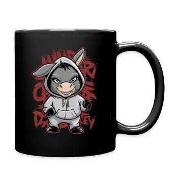 Donkey Urban Animal Style Animal Lover - Full Colour Mug - black - Right