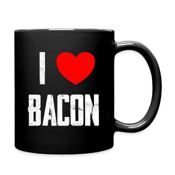 I Love Bacon - Full Colour Mug - black - Right