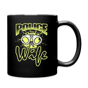 Proud To Be Police Wife - Full Colour Mug - black - Right