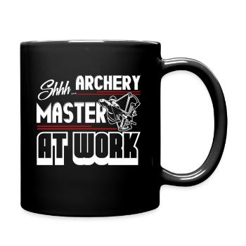 Archery Master At Work - Full Colour Mug - black - Right