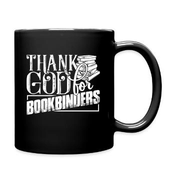 Bookbinder Thank God For Bookbinders - Full Colour Mug - black - Right