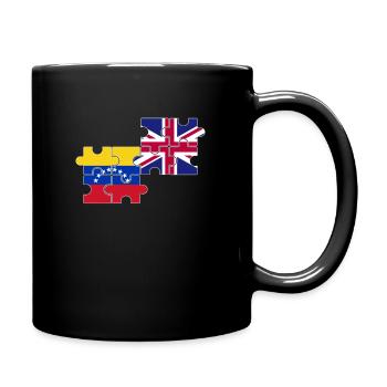 Venezuela Royaume-Uni Drapeau britannique Vénézuélien - Mug uni - noir - Droite