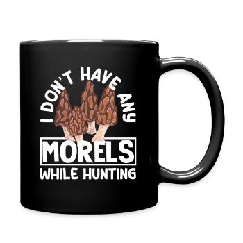 Pilzsammler Keine Morcheln Beim Jagen - Tasse einfarbig - Schwarz - Rechts