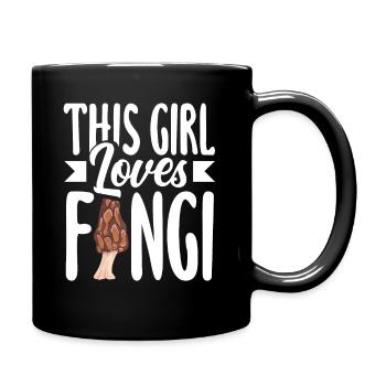 This Girl Loves Mushrooms - Full Colour Mug - black - Right
