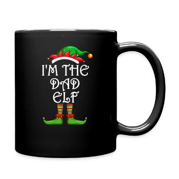 I'm The Dad Elf Shirt Matching Family Christmas - Full Colour Mug - black - Right