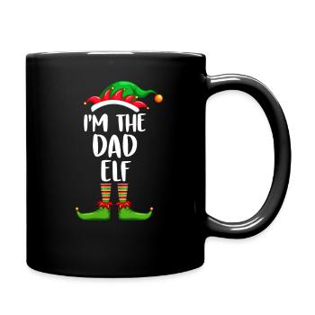 I'm The Dad Elf Shirt Matching Family Christmas - Full Colour Mug - black - Right
