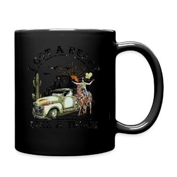 I Got A Heart Like A Truck - Full Colour Mug - black - Right