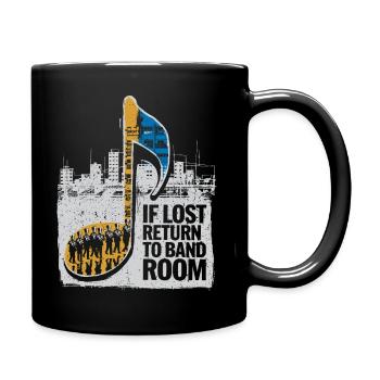Pour les fans de la fanfare - Mug uni - noir - Droite