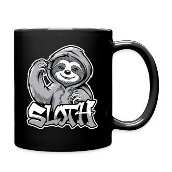 paresseux Hip-Hop Style urbain Drôle d’animal - Mug uni - noir - Droite