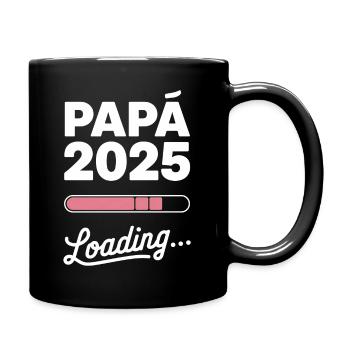 Neues Papa-Geschenk 2025 Loading - Tasse einfarbig - Schwarz - Rechts