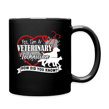 I am A Veterinary Technician - Full Colour Mug - black - Right